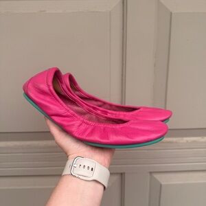 Tieks Fuchsia Leather Ballet Flats | Women’s Size 6